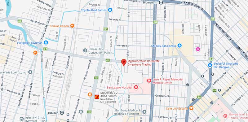 corporate giveaways supplier in metro manila santa cruz manila location map