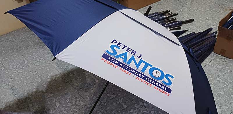 30 inches golf umbrellas with 1 white panel metro manila supplier