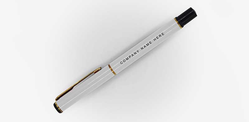 Custom Printed Metal Sign Pen included in MSET-28 Curated Corporate Gift Set