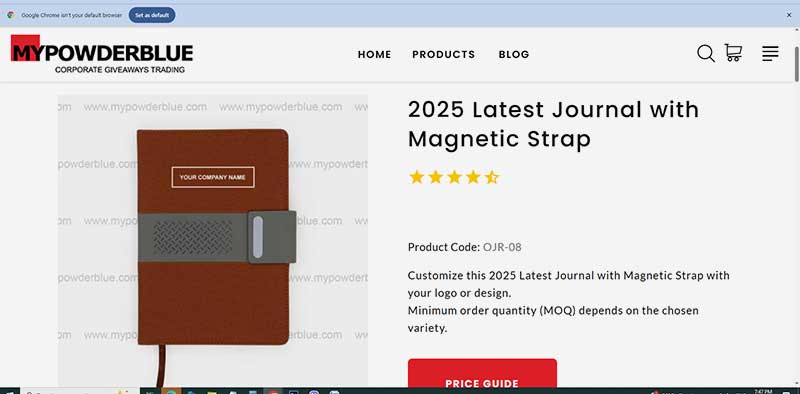 sample product page mypowderblue