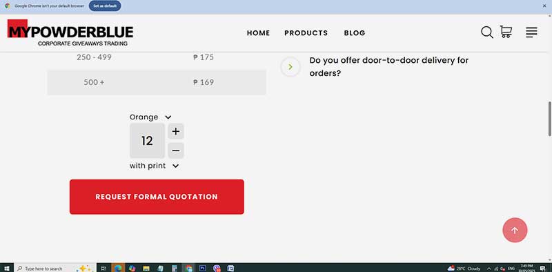 sample product page mypowderblue