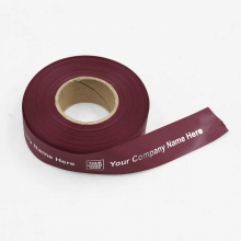 Customized  Burgundy 1 inch x 50 meters Satin Ribbons with logo
