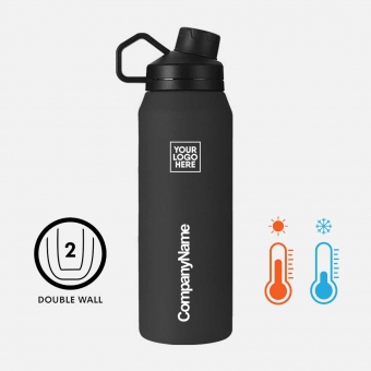Custom Printed 2023 Model 1 liter Double-Wall Stainless Steel Sports Bottle