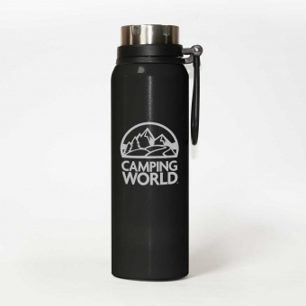 Custom Printed 1.1 Liter CAMPER Vacuum Thermo Flasks with Strainer as Corporate Giveaways