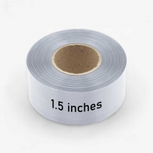 Customized Light Gray 1.5 inches x 50 meters Satin Ribbons with logo