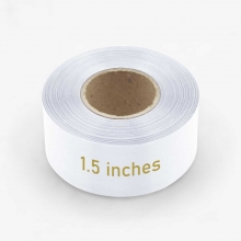 Customized  White 1.5 inches x 50 meters Satin Ribbons with logo