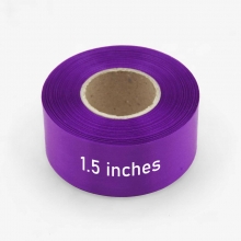 Customized Dark Purple 1.5 inches x 50 meters Satin Ribbons with logo