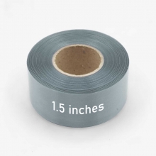 Customized  Gray 1.5 inches x 50 meters Satin Ribbons with logo