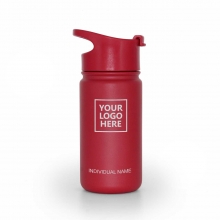 Customized Cherry Red 14 oz AquaFlask Wide Mouth With Flip Cap Vacuum Insulated Stainless Steel Water Bottle with logo