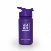 Customized  Indigo 14 oz AquaFlask Wide Mouth With Flip Cap Vacuum Insulated Stainless Steel Water Bottle with logo