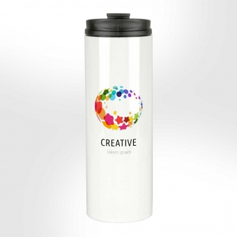 Custom Printed 14 oz Stainless Steel Travel Tumblers as Corporate Giveaways