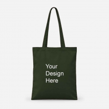 Customized Dark Green 14 x 16 Color Katsa Tote Bags (Class B) with logo