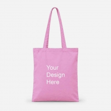 Customized  Pink 14 x 16 Color Katsa Tote Bags (Class B) with logo