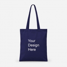 Customized Navy Blue 14 x 16 Color Katsa Tote Bags (Class B) with logo