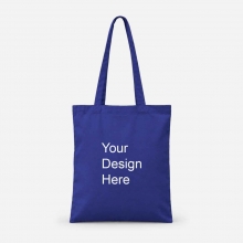 Customized Royal Blue 14 x 16 Color Katsa Tote Bags (Class B) with logo