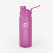 Customized Sorbet Pink 18 oz AquaFlask Vacuum Insulated Stainless Steel Water Bottle with logo