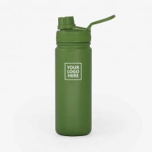 Customized Hunter Green 18 oz AquaFlask Vacuum Insulated Stainless Steel Water Bottle with logo