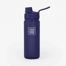 Customized Cobalt Blue 18 oz AquaFlask Vacuum Insulated Stainless Steel Water Bottle with logo
