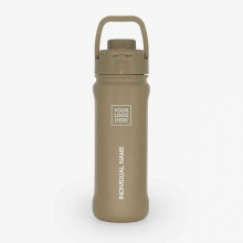 Customized Sand Brown 18 oz New AquaFlask Bottles with logo
