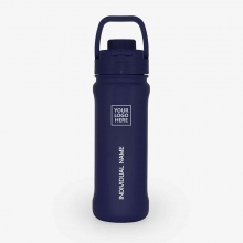 Customized Cobalt Blue 18 oz New AquaFlask Bottles with logo