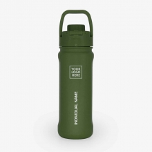 Customized Hunter Green 18 oz New AquaFlask Bottles with logo