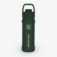 Customized Moss Green 18 oz New AquaFlask Bottles with logo