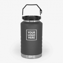 Customized  Black 2 Liter Stainless Family Camping Jugs with logo
