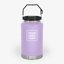 Customized Light Purple 2 Liter Stainless Family Camping Jugs with logo