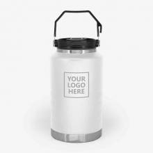 Customized  White 2 Liter Stainless Family Camping Jugs with logo