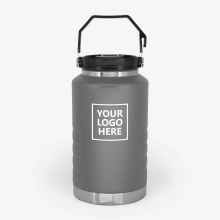 Customized  Gray 2 Liter Stainless Family Camping Jugs with logo