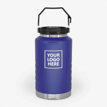 Customized  Blue 2 Liter Stainless Family Camping Jugs with logo