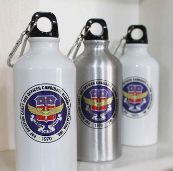 Customized  White 20 oz Photographic Aluminum Water Bottles with logo