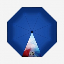 Customized 1 Panel Royal Blue 21 inches Folding Umbrellas with Sublimation-Imprinted Panels with logo