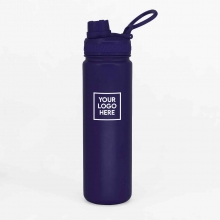 Customized Cobalt Blue 22 oz AquaFlask Vacuum Insulated Stainless Steel Water Bottle with logo