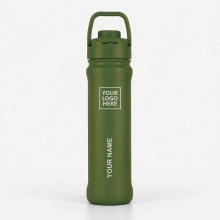 Customized Hunter Green 22 oz New AquaFlask Bottles with logo