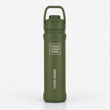 Customized Walnut Green 22 oz New AquaFlask Bottles with logo