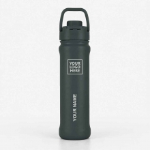 Customized Graphite Gray 22 oz New AquaFlask Bottles with logo