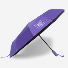 Customized  Purple 23 inches 10 Ribs Automatic Folding Umbrellas with logo