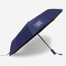 Customized Navy Blue 23 inches 10 Ribs Automatic Folding Umbrellas with logo