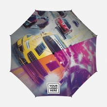 Customized All Panels  30 inches Golf Umbrellas with Partial or Full Colors Sublimation-Imprinted Panels with logo