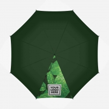 Customized 1 Panel Dark Green 30 inches Golf Umbrellas with Partial or Full Colors Sublimation-Imprinted Panels with logo