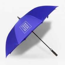 Customized Royal Blue 30 inches Single Canopy Pongee Umbrellas with logo