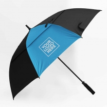 Custom Printed 30 inches Two-Tone Double-Canopy Golf Umbrellas as 