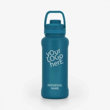 Customized Atlantic Blue 32 oz New AquaFlask Bottles with logo