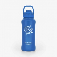 Customized Pacific Blue 32 oz New AquaFlask Bottles with logo