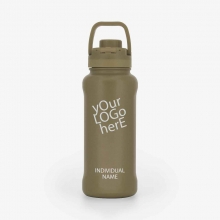 Customized Sand Brown 32 oz New AquaFlask Bottles with logo