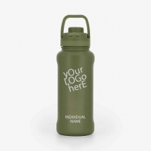 Customized Walnut Green 32 oz New AquaFlask Bottles with logo