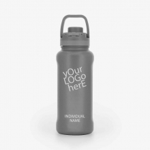 Customized Stone Gray 32 oz New AquaFlask Bottles with logo