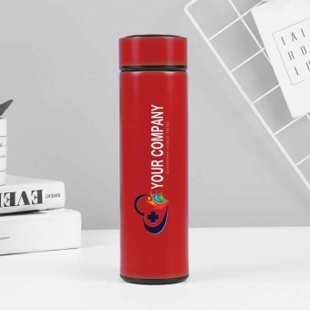 Custom Printed 500 ml Stainless Vacuum Tumblers with Strainer as Corporate Giveaways