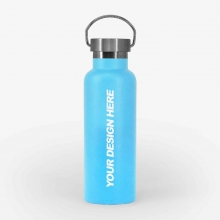Customized Light Blue 500 ml ThermoCarry Bottle Flasks with logo